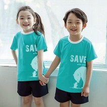 유키즈 아동 아웃도어 기능성 쿨론 북극곰티 블루