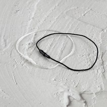 20cm 둥근 상표 끈 1000개 택끈 고리 라벨 줄 의류 스트랩 소켓, B_화이트1K