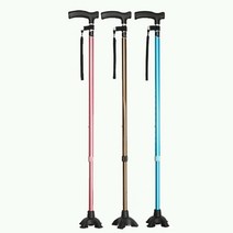 나인핏나인X실버백세 고령자용 외출 워킹 도움 프리미엄 고급 4발 지팡이 브라운/블루/핑크 야외 활동 단계 조절 DH-105, DH105 핑크