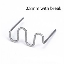 플라스틱 용접기 범퍼 인두기 500PCS 웨이브 스테이플 S /V/ M 핫멜트 용품 0.6mm & 표준 프리 컷 범퍼 차, 01 Big Wave_02 500PCS