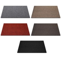 순수 코일현관매트 60 x 90cm 두께 20mm, 올블랙, 2개