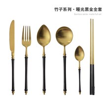 명품커트러리 카페 브런치 양식 샐러드 포크앤나이프 스푼 젓자락 풀세트 6종 인스타 식기세트, 11풀 세트6종