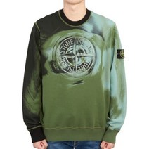 [스톤아일랜드] [명품]모션 새츄레이션 와펜 남자 긴팔 기모 맨투맨 티셔츠 77156304