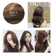 퍼머넌트 패스트 헤어 염색 컬러 샴푸 레드 브라운 블랙 퍼플 천연 인삼 에센스 너리싱 다이 커버 화이트 헤어 500ml, Coffee_2