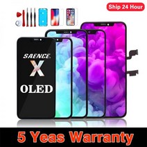 아이폰액정 본체 액정수리 LCD OLED 아이폰 7 8 6S 플러스 X XR XS 맥스 스크린 11 12 13 프로 미니 디스플레이 3D 터치 인셀 교체 죽은 픽셀 없음, For XS LCD, For XS LCD