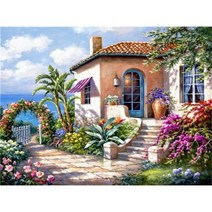 SDOYUNO 60x75cm 숫자로 오일 페인트 풍경 DIY 페인트 캔버스에 숫자로 그림 홈 장식 벽 예술, 9911871