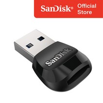 샌디스크 MobileMate USB 3.0 마이크로 메모리 전용 리더기 SDDR-B531, 블랙