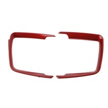 해외 2x ABS 헤드 라이트 스위치 프레임 트림 조정 스티커 BMW F30 F31 F32 F34 3 4 PROD2610172456, 빨간색