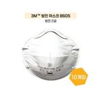공업용 미스트 분진 작업용 2급방진마스크 분사작업 도색 먼지, 3M 2급방진마스크 8605 10개입