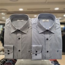 레노마 옴므 레노마 SH04 링크프리 면 혼방 정통 런던 스트라이프 일반핏 셔츠 RMSSGP-921-BU-99 (9745181)