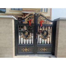 알루미늄 마당 울타리 정원 펜스 화단 야외, 스타일 6 대문