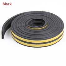 방음재 소음차단 자동차소음 가정용 벽소음 스펀지 층간소음 5M Anti Collision Foam Draught Excluder 방, 03 Black