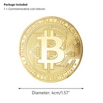 Bitcoin 화 열쇠 고리 수집가 구리 도 동전 Collectible 실제 기념 은, [05] Coin Bitcoin Gold