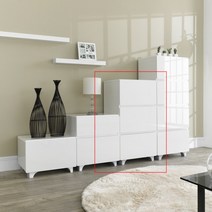 데코라인 로브 하이그로시 3단 틈새 옷 서랍장 500, 단품