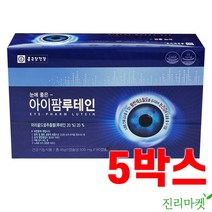 [진리마켓 정품] 아이 루테인 마리골드꽃추출물 눈에좋은 아이팜 루테인 뉴테인 빌베리 눈건강 비타민A 청소년 성인 루테인 류태인 로테인 누태인 종근당건강 90캡슐, 90캡슐 x 5박스