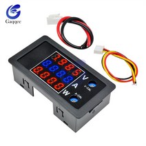 DC 0-100V 10A 1000W LED 디지털 전압계 전류계 전력계 전원 공급 장치 에너지 미터 감지기 테스터 모니터, 02 Red Blue Red
