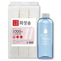 클렌징워터 600ml + 11겹 화장솜 1000매