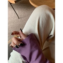 드레이프 맥시 소임예 LITEMODE 베이지 색 스트레이트핏 일자 긴바지 여성 드롭 슬림핏 여름 주름팬츠 2444634078