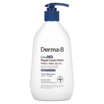 더마비 Derma:B CeraMD 리페어 크림 워시 400ml(13.5fl oz), 2개