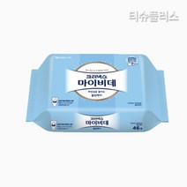 크리넥스 마이비데 화장실용 물티슈 리필형 46매, 2개