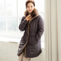 [바네사리찌] 벨리타 숄 카라 퍼 패딩 빅사이즈 데일리 퍼 패딩