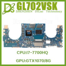 노트북 메인보드 GL702VM ASUS FX70V 노트북 마더 보드 I5 I76th7th GTX10603G6G GTX10708G, 06 I77700H GTX10603G