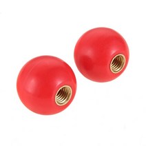자동차용품 자동차 공구 볼트 너트 볼트캡 칼라캡 2 스레드 베이클라이트 볼 손잡이 4, m12 40mm(빨간색) 2개