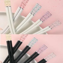 합금 젓가락 팬시 호박색 벚꽃 개성 미끄럼방지 가정용 곰팡이방지 내열 쾌자 4608104325