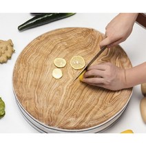 원형 도마 플레이팅 엔드그레인도마 원목 이상민 고기남자 나무 우드 옥주부 나이테 결혼선물