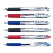 펜텔 필 Feel 유성볼펜 0.5mm 0.7mm BX115T BX117T, BX117T-AX(0.7 클리어블랙)