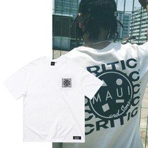 마우이앤선즈 크리틱 반팔티 T01 WHITE