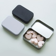 사각 틴케이스 알루미늄 철제 케이스 2size 3color M 실버, 색상