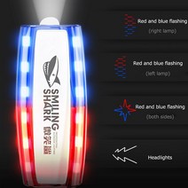 어깨경광등 경찰 후레쉬 led 다기능 알람 플래시 신호 스트로브 램프 방수 빨간색 파란색 경고 안전 토치 위생 작업자 순찰 위한 충전, 없음