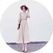 올드머니룩 가을 옷차림 피로연 하객 바캉스 중년 상견례 원피스