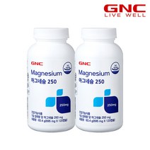 [GNC] 마그네슘 250 (120캡슐) x 2병_48415x2, 단품, 단품, 단품