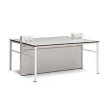 퍼시스 [본사직배송] 퍼시스 테이블 양면형 실험대 LAR128FD 오픈형, BK