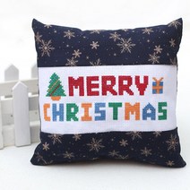 [펠트친구]크리스마스십자수쿠션 (실바늘솜 포함)