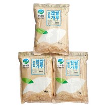 산과들 건식 찹쌀가루 혼합 (4종선택 옥수수전분 소맥분 포함), 3개, 찹쌀가루혼합(소맥분45% 함유)1kg