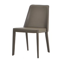 하이파 포플2 천연가죽식탁의자 색상4, 그레이