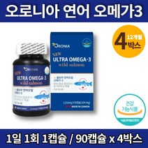 약국 트레이더스 캐나다산 트루 고용량 연어 오메가3 부스터 청소년 중학생 고등학생 수험생 20대 30대 남자 여자 오메가3, 4박스