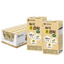연세우유 16곡 꿀선식 두유, 24개, 190ml
