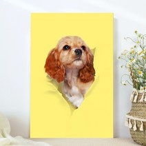 강아지 고양이 애완동물 반려동물 반려견 사진 방꾸미기 인테리어 캔버스 액자, 04코카스파니엘