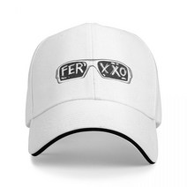 100%고글Ferxxo 안경 티셔츠-Feid 로고 클래식 스티커 야구 모자 해변 푹신한 남아 여성용, 01 White