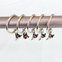 드림아트 15mm 25mm 35mm 커튼봉용 커튼링 (총 27종), 실버 - 1개