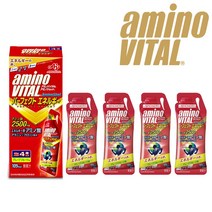 아미노바이탈 아미노샷 퍼펙트에너지젤 2500mg 자전거 파워젤 에너지젤, 1박스(4포), 4포