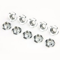 근각너트 웰딩 아이 번데기 반달 잭 티 풀림방지 정사각나비 팝 3종 좌산 사각 인서트 연결 특수 볼트 너트 M3 M4 M5 M6 M8 M10 M12 아연 도금 네 발톱, 8.M3 20pcs