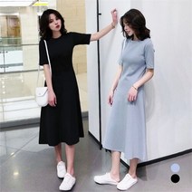 앨리스도매 날씬라인 데이트룩 여성 원피스 반팔 A라인 원피스 (8986278)