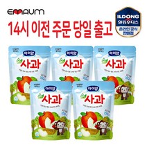 후디스 아이얌 순 과일칩, 5개, 순 사과