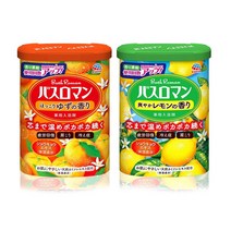 바스로망 과일팩 입욕파우더 농축 레몬 600g + 유자 600g, 1세트