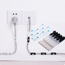 선정리 케이블 후크 전선정리 다용도 고정 클립 홀더, 소형20P(투명)